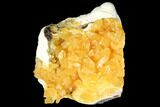 Fluorescent, Yellow Calcite Crystal Cluster - South Dakota #129709-1
